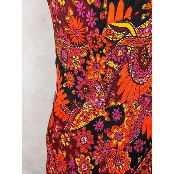 Vintage Mod Psychedelic Paisley Dress - Picture 7 of 12